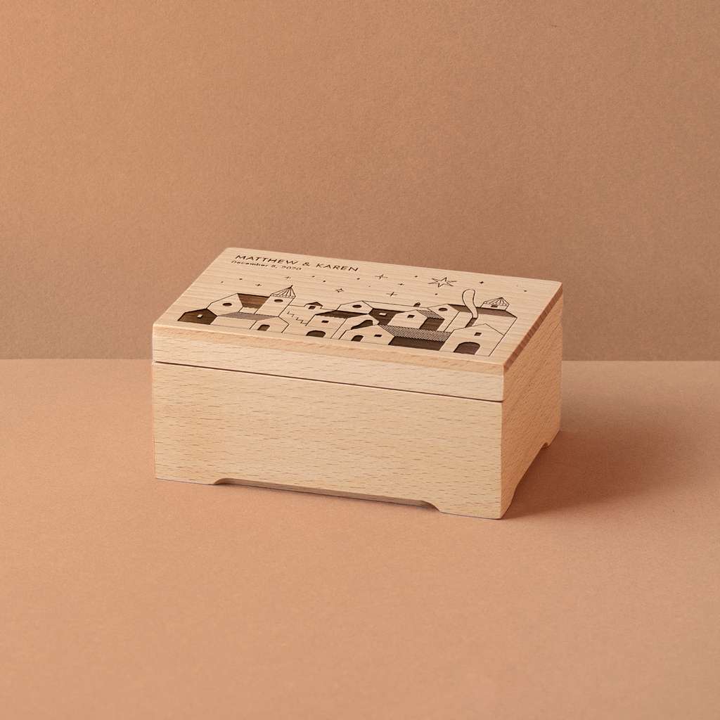 music village beech wood music box
