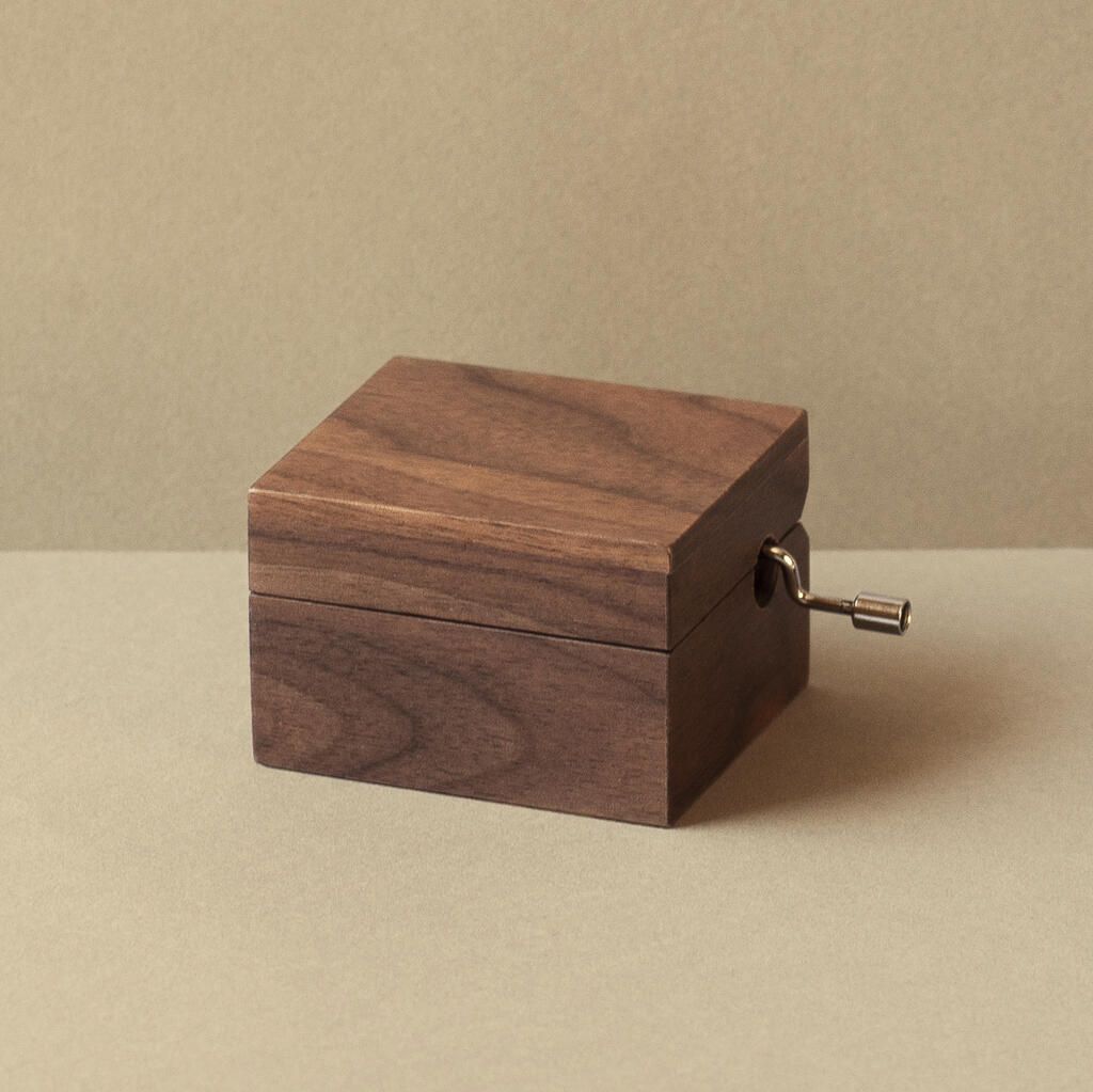 mini wooden music box