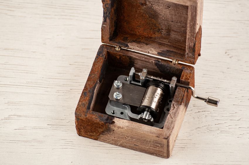 Music box Rusty antique