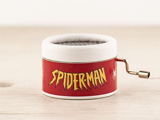 caja musical rendonda spiderman